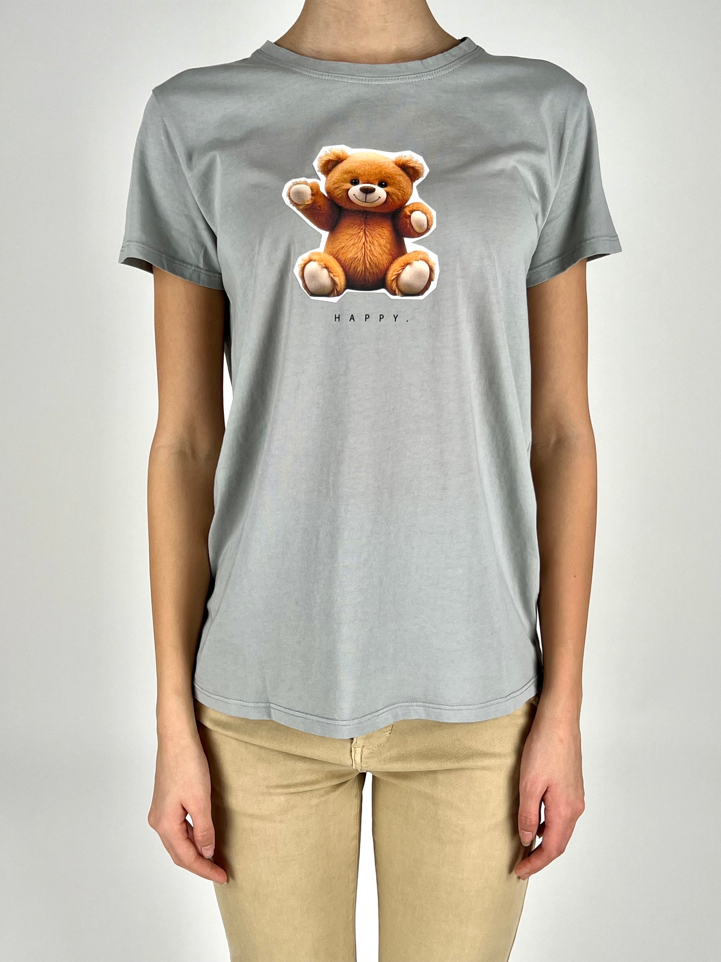 VICOLO - T-SHIRT TEDDY HAPPY