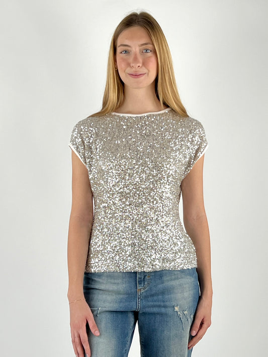 SUSY MIX - MAGLIA BARCA FULL PAILLETTES