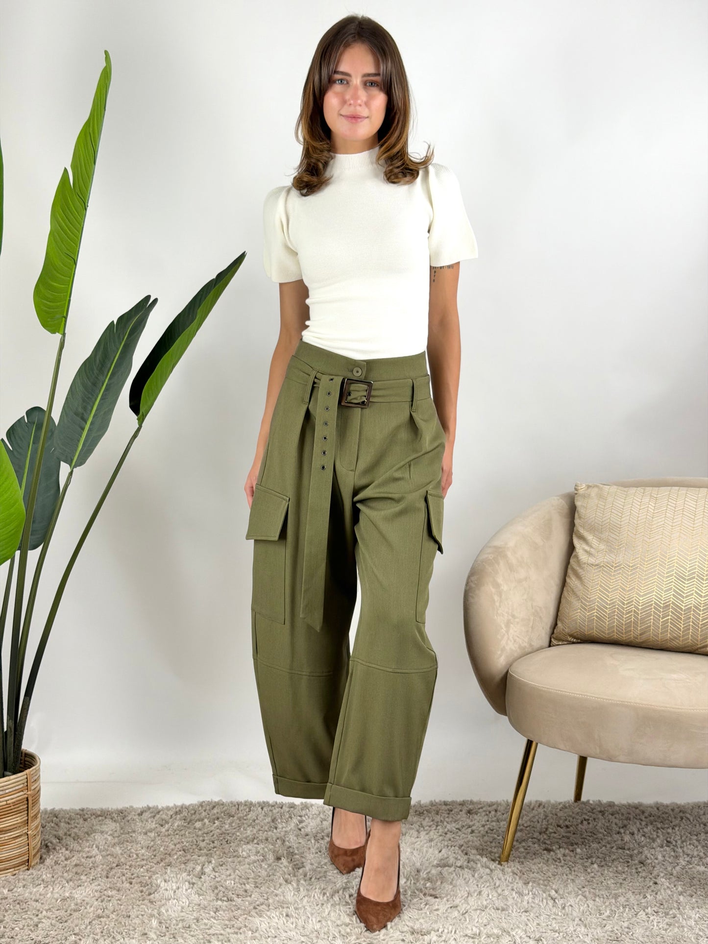 HAVEONE - PANTALONE TASCONI