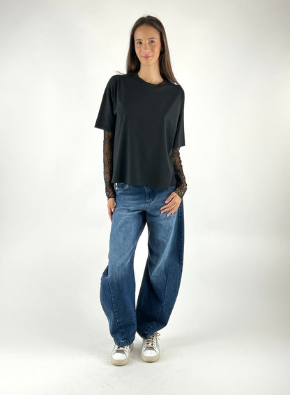 SUSY MIX - MAGLIA MANICA PIZZO