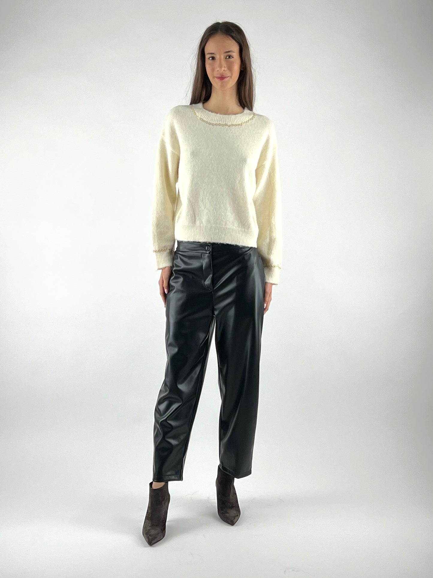 VICOLO -  PANTALONE ECOPELLE