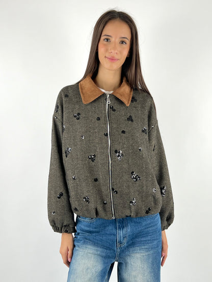 DEVA - GIUBBINO SPIGATO PAILLETTES