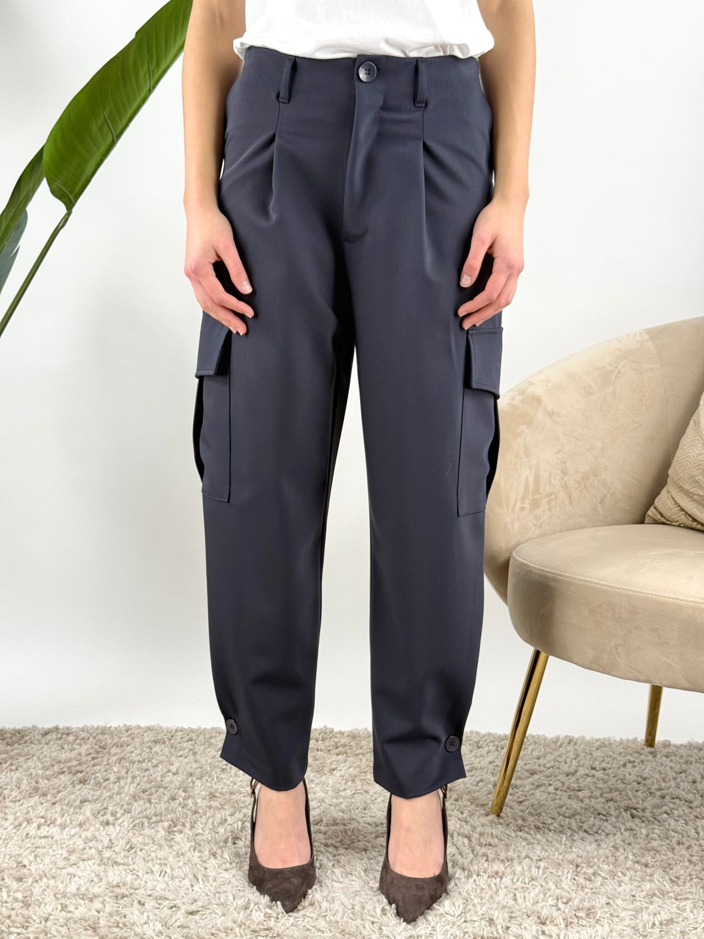 SUSY MIX - PANTALONE CARGO BOTTONI