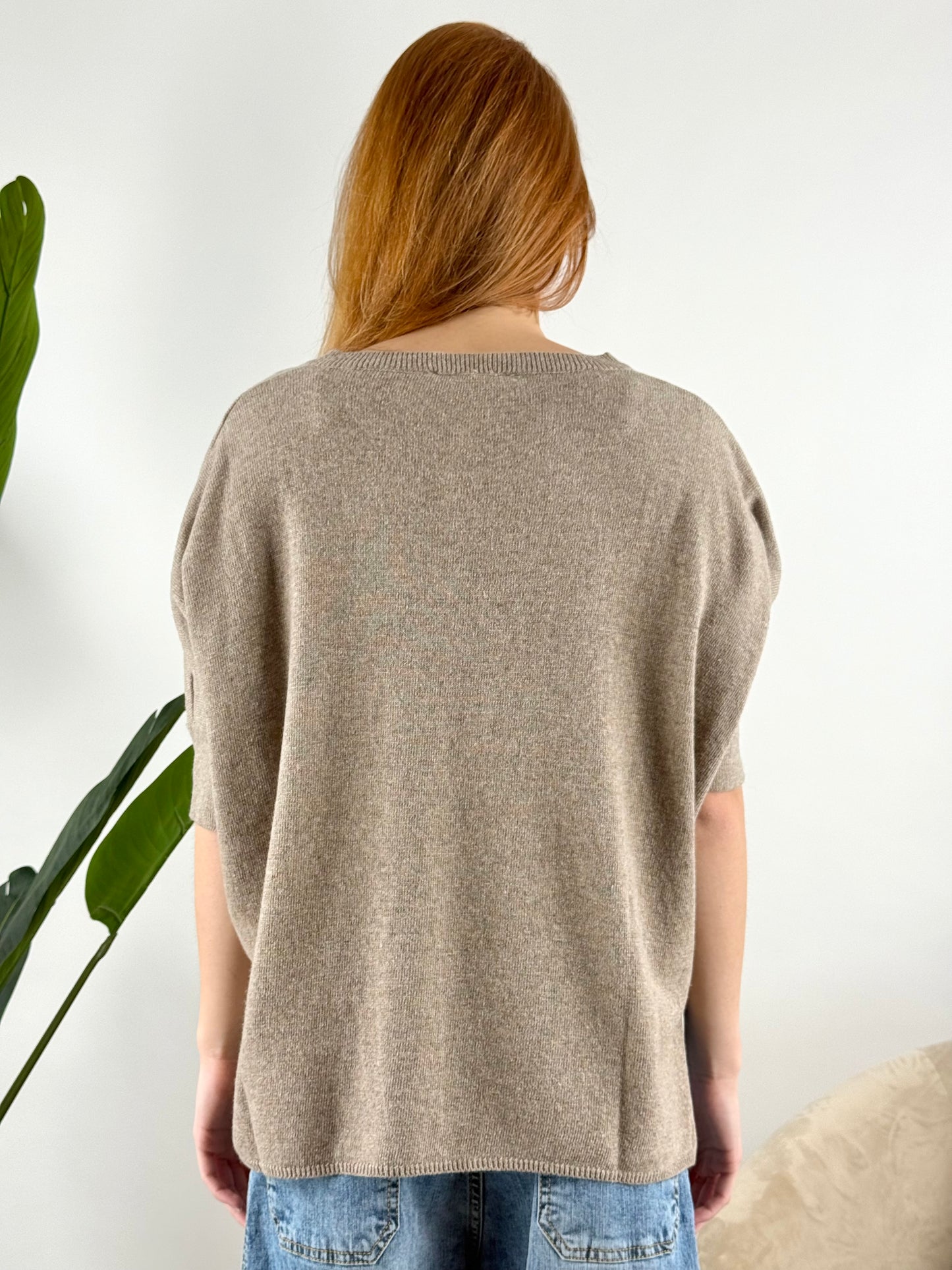 DEVA - MAGLIA KIMONO SCOLLO PUNTA