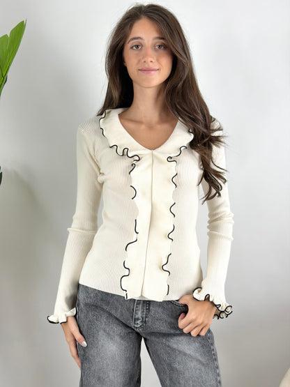 HAVEONE - MAGLIA SCOLLO V ROUCHES