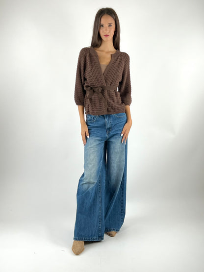 DEVA - CARDIGAN CROCHET CINTURA