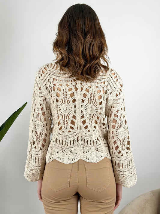 DEVA COUTURE PARIS - CARDIGAN CROCHET