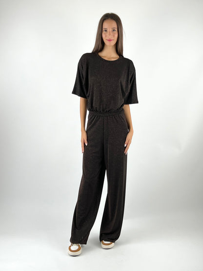 KONTATTO - PANTALONE PALAZZO LUREX