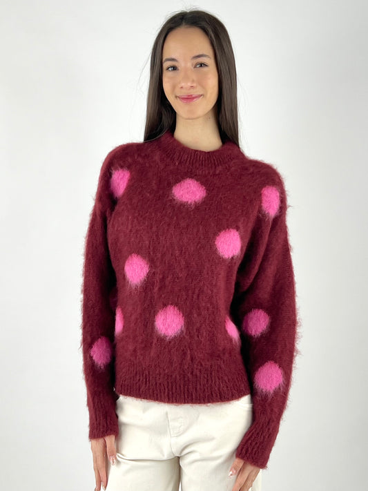 KONTATTO - MAGLIA POIS MOHAIR