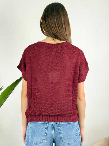 TENSIONE IN - MAGLIA SMANICATA