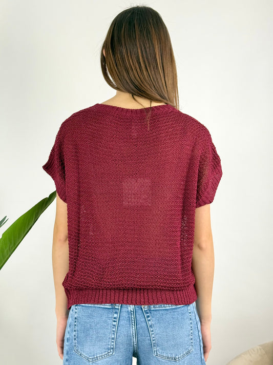 TENSIONE IN - MAGLIA SMANICATA