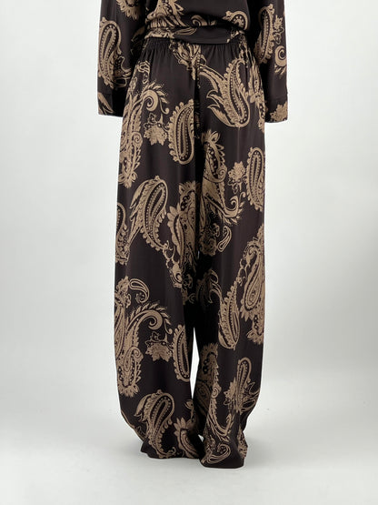 DEVA - PANTALONE PALAZZO FANTASIA