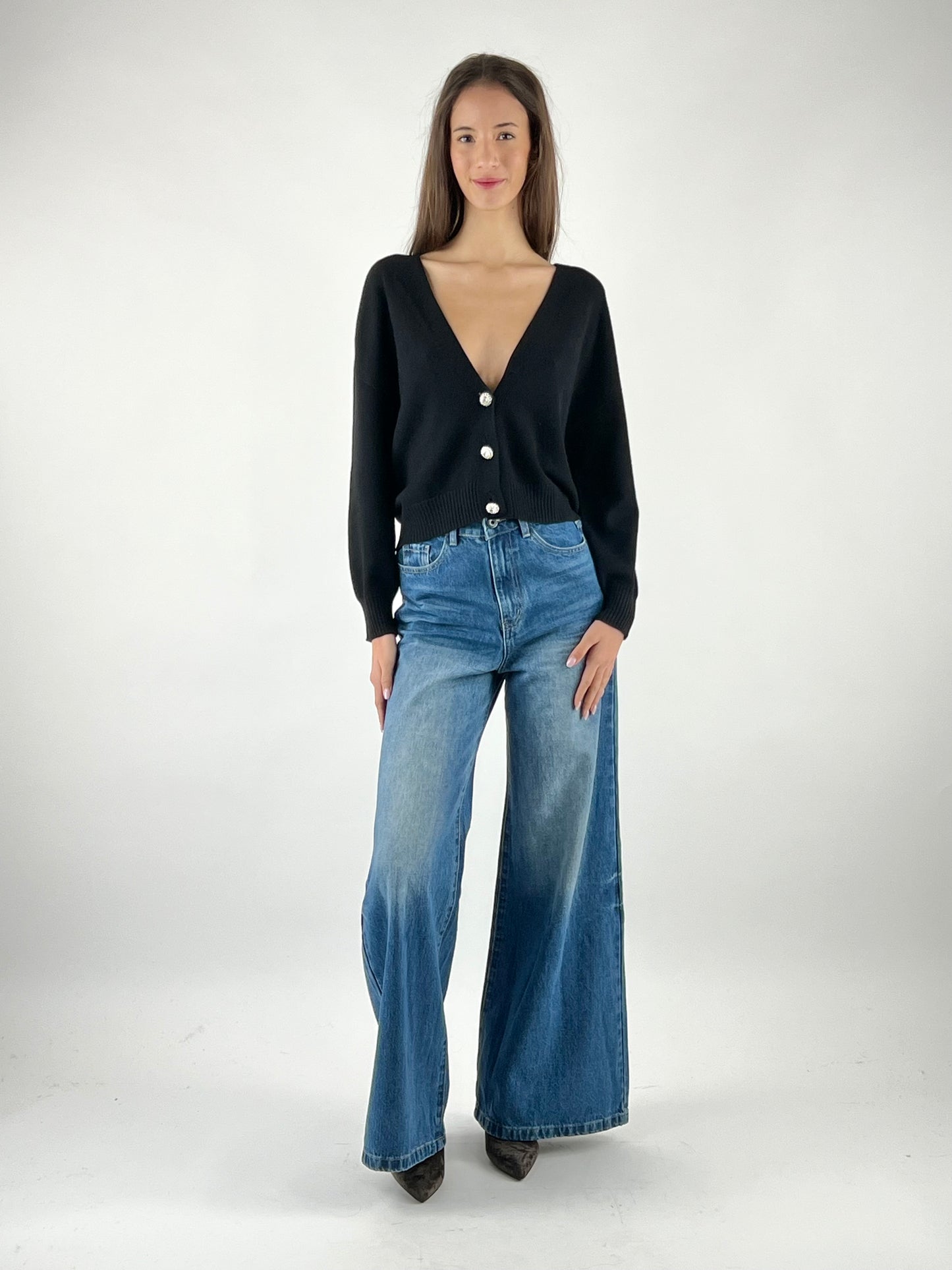 VICOLO - CARDIGAN BOTTONI GIOIELLO