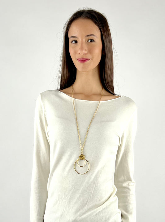 DEVA COUTURE PARIS - COLLANA LUNGA CERCHI