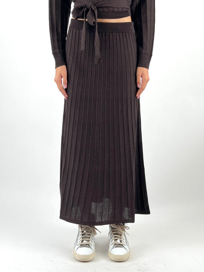 KONTATTO - GONNA IN MAGLIA PLISSÈ