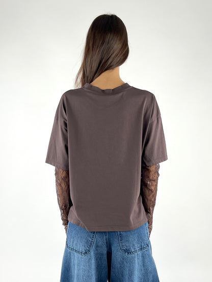 SUSY MIX - MAGLIA MANICA PIZZO