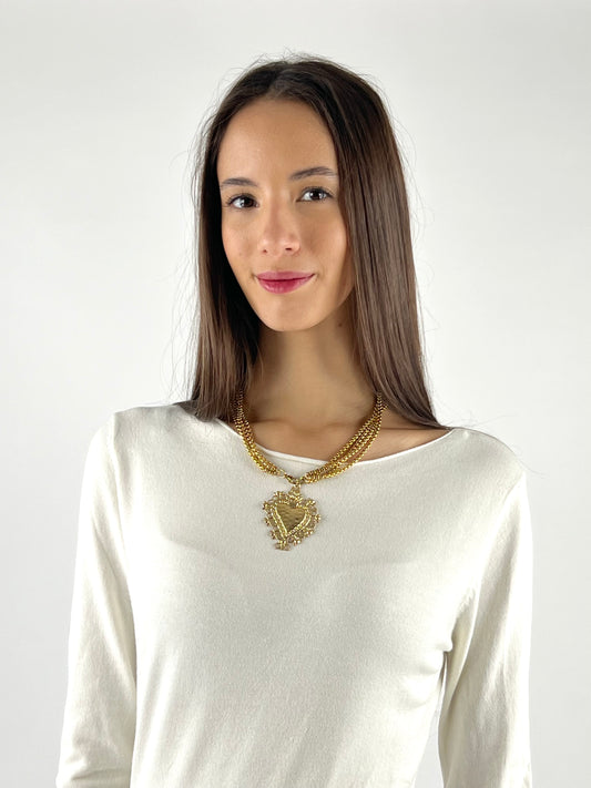 DEVA COUTURE PARIS - GIROCOLLO MULTIFILI CUORE