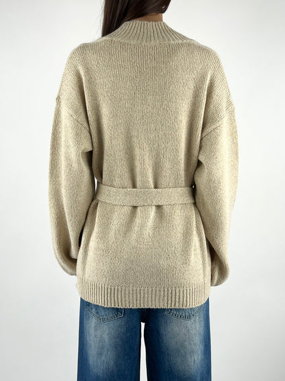 KONTATTO - CARDIGAN LUREX SPILLA