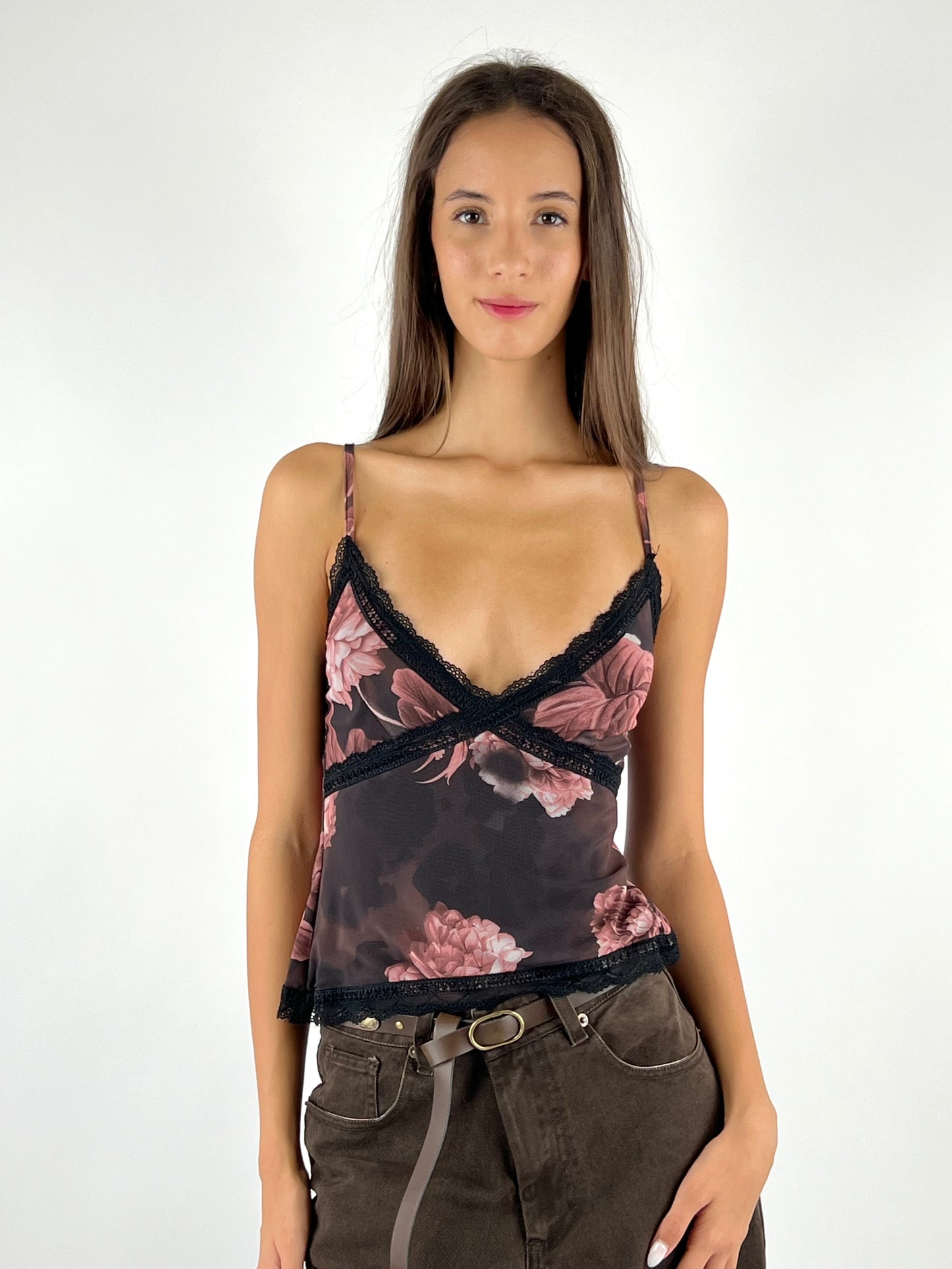 KONTATTO - TOP TULLE PIZZO