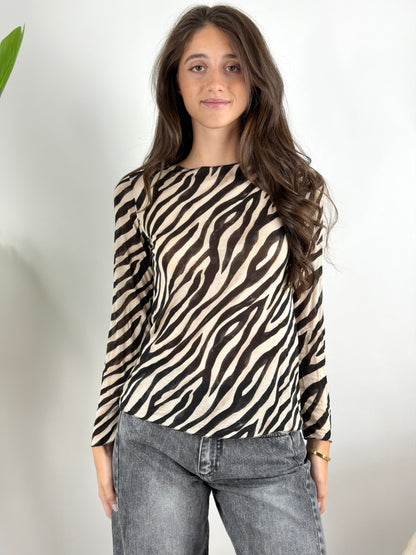 HAVEONE - MAGLIA ZEBRATA