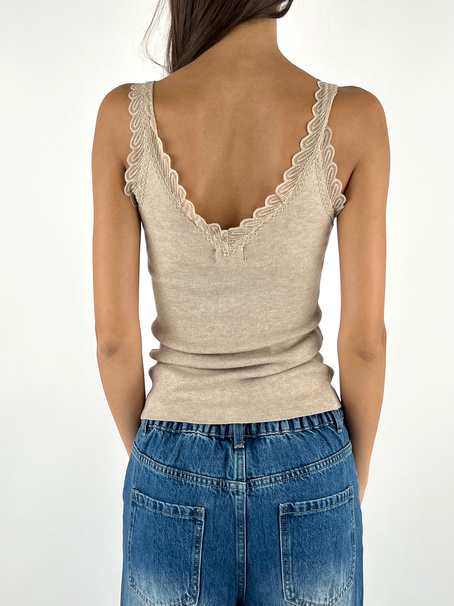 SUSY MIX - CANOTTA IN MAGLIA PIZZO