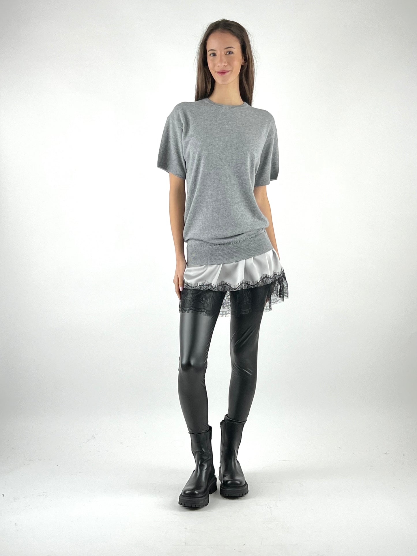 VICOLO - ABITO MAGLIA SATIN