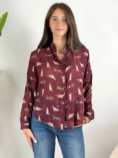 DEVA - CAMICIA VISCOSA E LANA