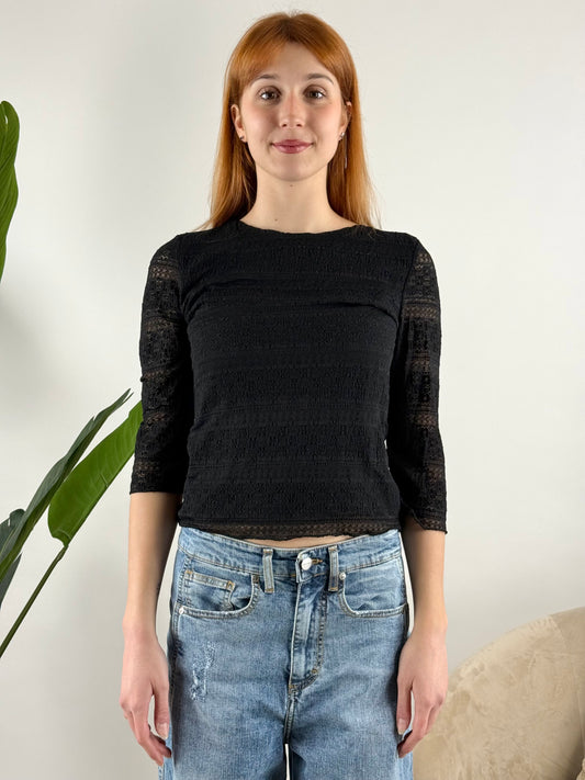 SUSY MIX - MAGLIA TRE QUARTI RICAMI