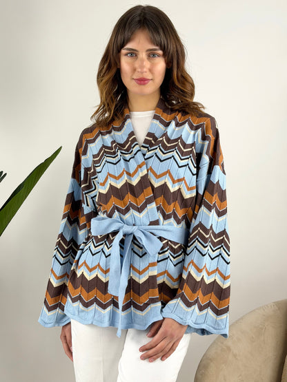 VICOLO - CARDIGAN CON CINTURA