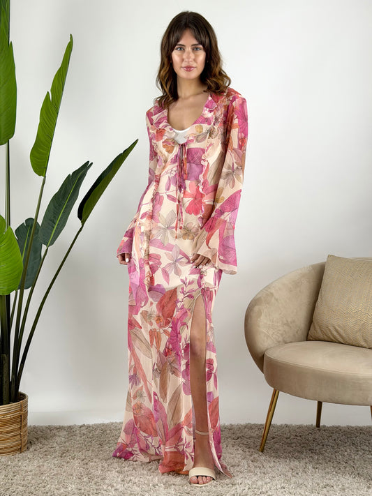 HAVEONE - ABITO LUNGO VOLANT