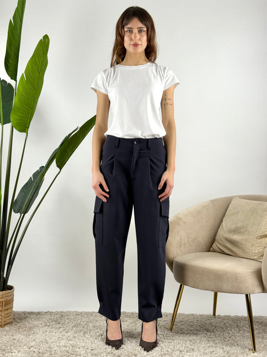 SUSY MIX - PANTALONE CARGO BOTTONI