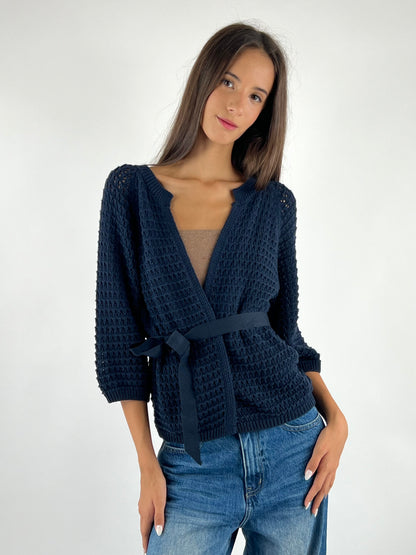 DEVA - CARDIGAN CROCHET CINTURA