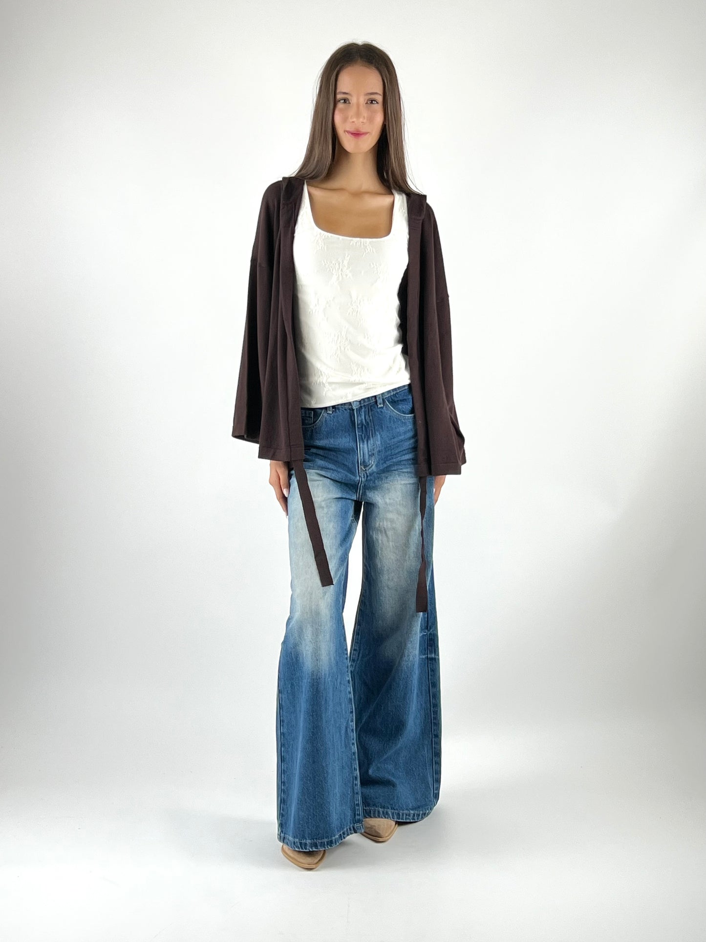 VICOLO - CARDIGAN CAPPUCCIO