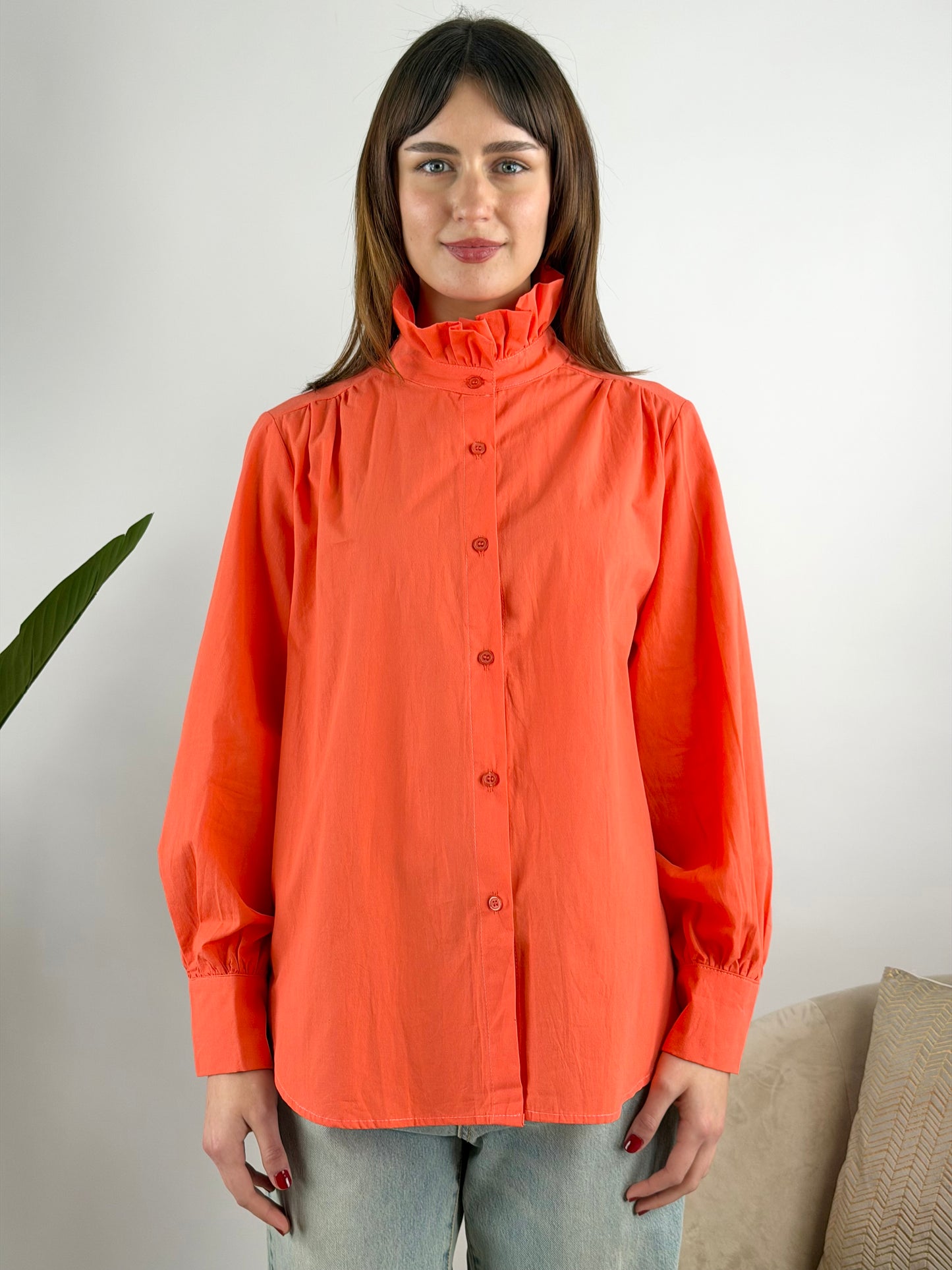 DEVA COUTURE PARIS - CAMICIA COREANA ROUCHES
