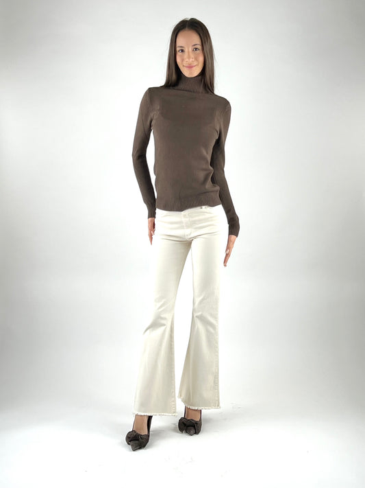 MOTEL - PANTALONE ZAMPETTA SFRANGIATO