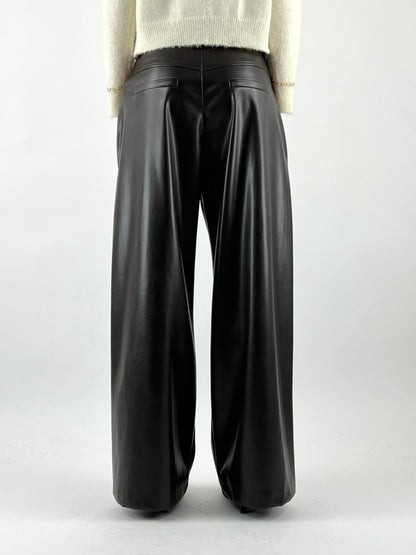 MOTEL - PANTALONE PALAZZO ECOPELLE