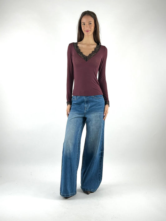 SUSY MIX - MAGLIA SCOLLO V PIZZO