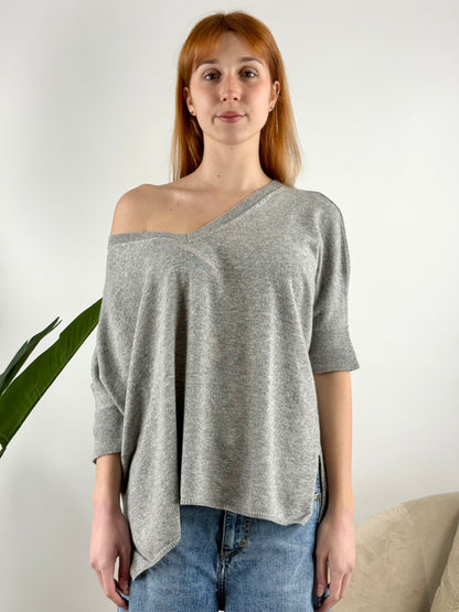 DEVA - MAGLIA KIMONO SCOLLO PUNTA