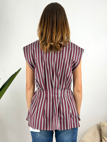 SUSY MIX - CAMICIA CORSETTO RIGHE