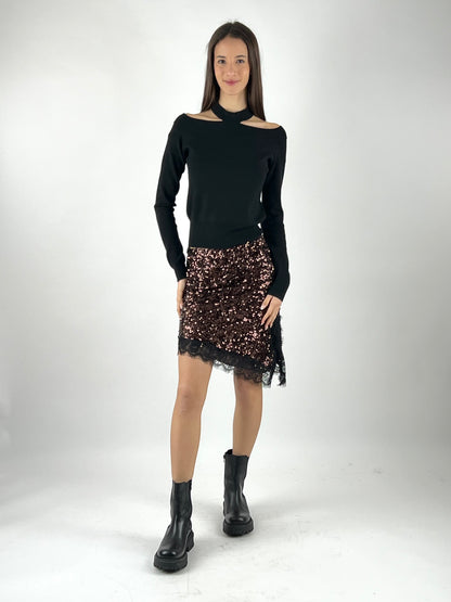 DEVA - GONNA ASIMMETRICA PAILLETTES