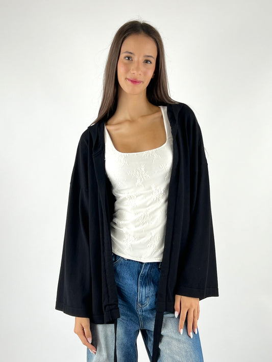 VICOLO - CARDIGAN CAPPUCCIO