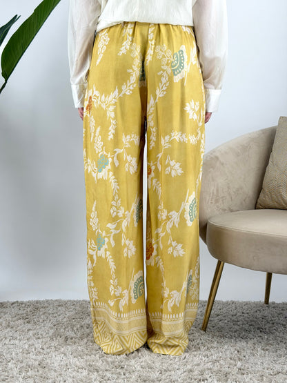 WU'SIDE - PANTALONE PALAZZO FANTASIA