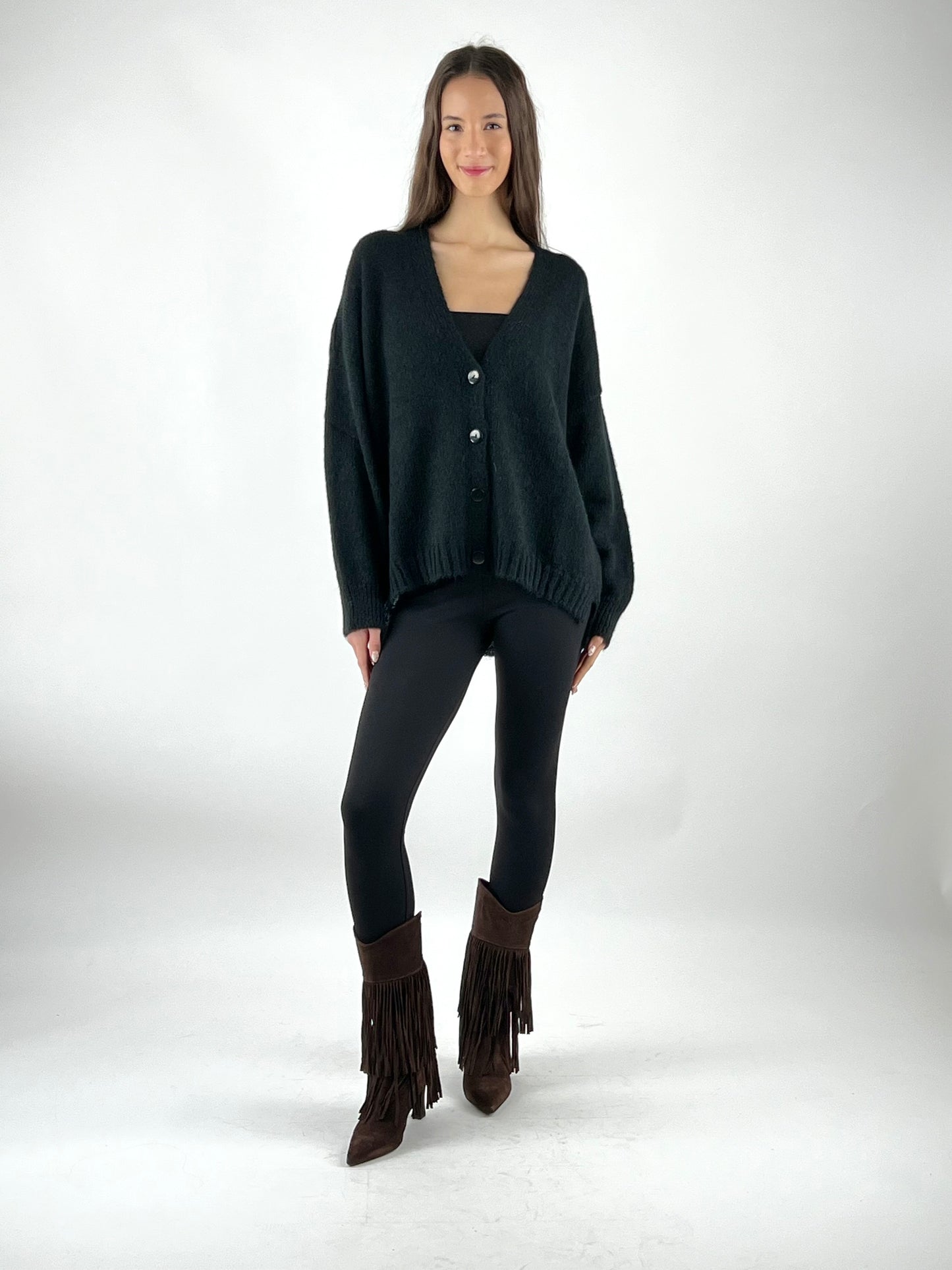 KONTATTO - CARDIGAN LUNGO MOHAIR