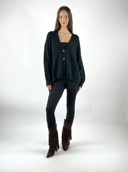 KONTATTO - CARDIGAN LUNGO MOHAIR