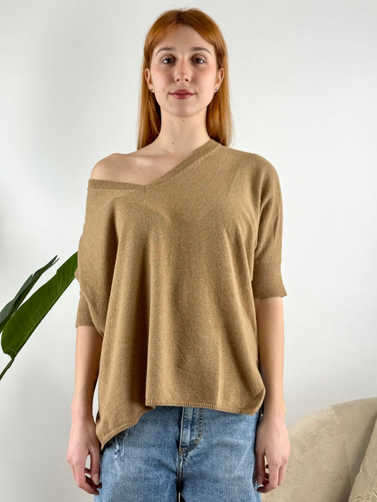 DEVA - MAGLIA KIMONO SCOLLO PUNTA