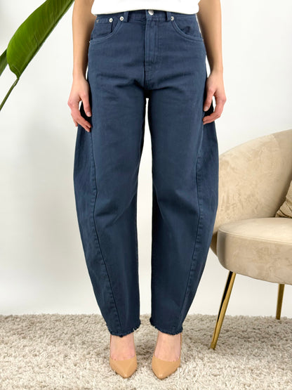 TENSIONE IN - JEANS BARREL COLORATO