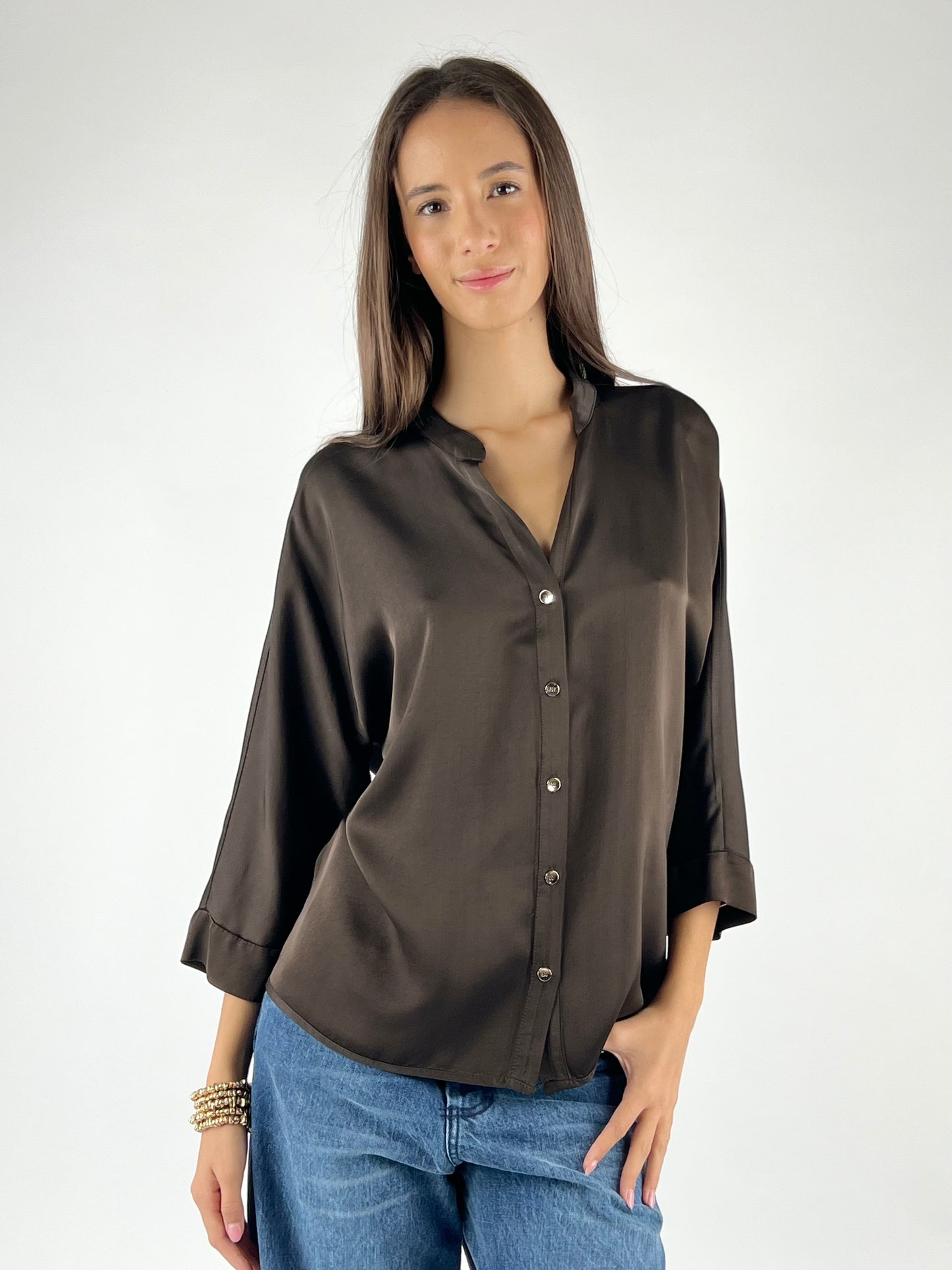 MOTEL - CAMICIA COREANA SATIN