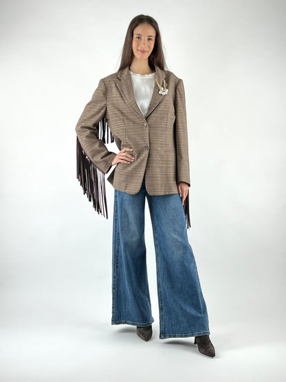 SUSY MIX - GIACCA FRANGE MICROPAILLETTES