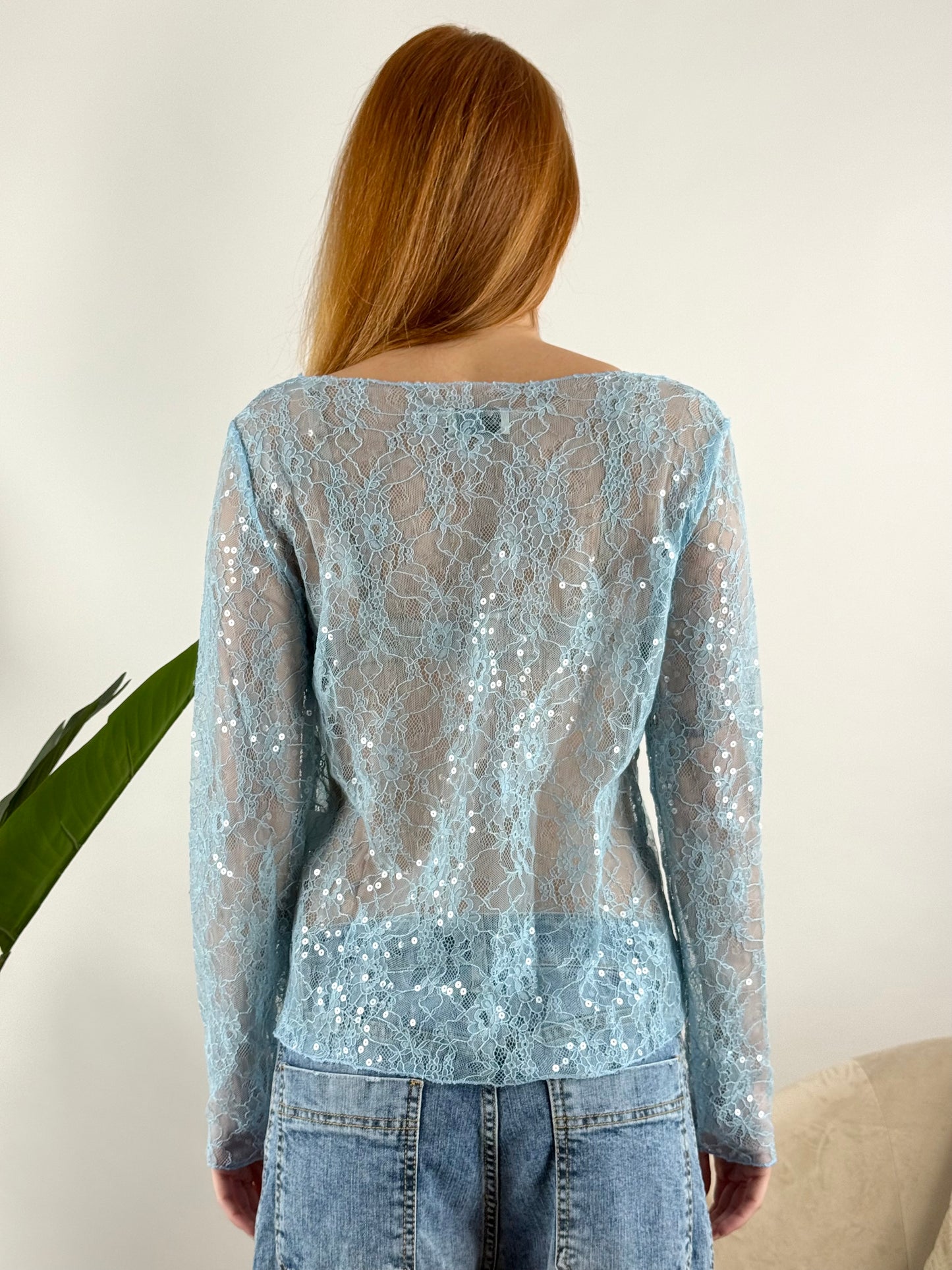 SUSY MIX - MAGLIA PIZZO MACRO PAILLETTES