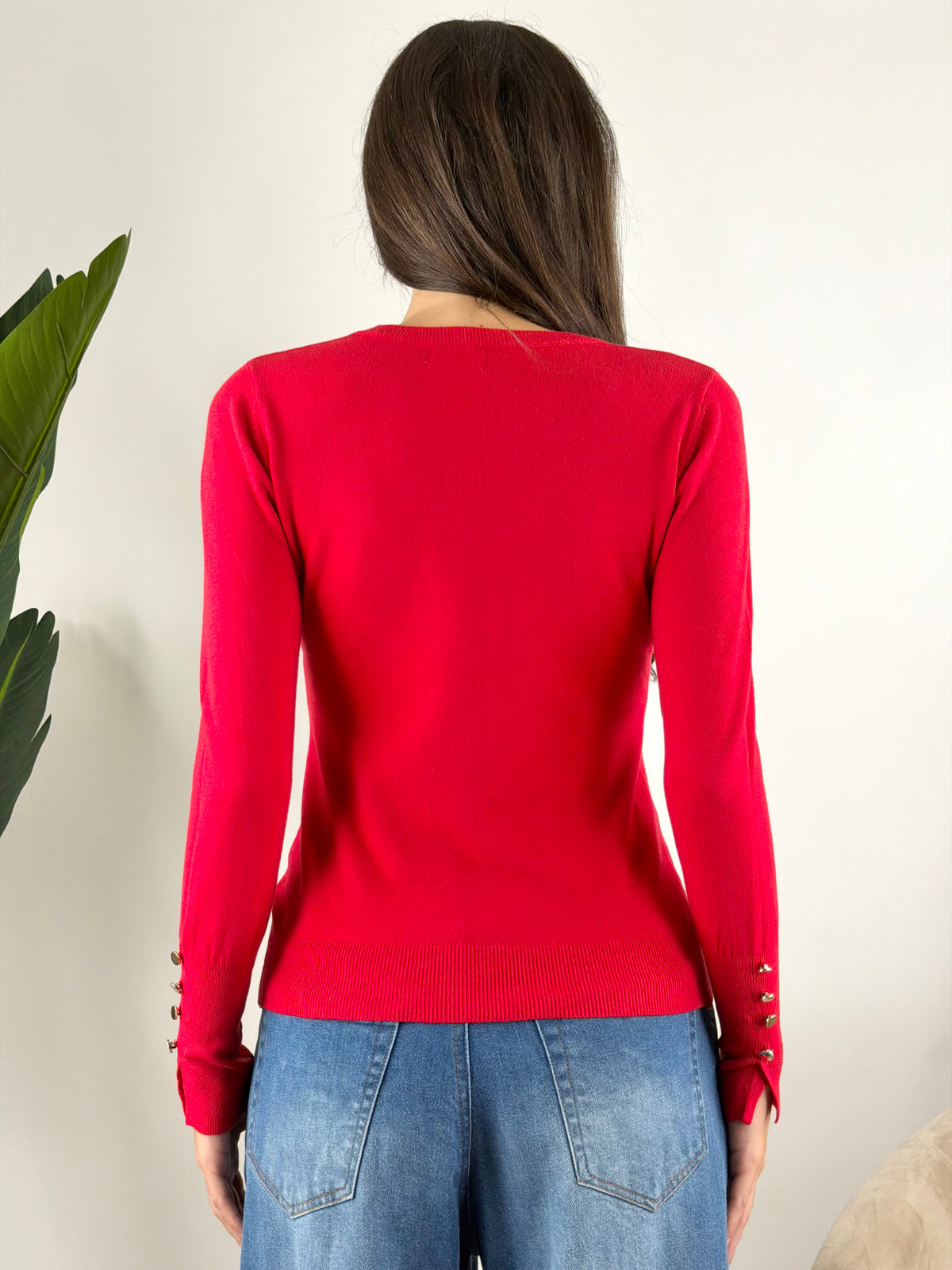DEVA COUTURE PARIS - MAGLIA GIROCOLLO POLSINI